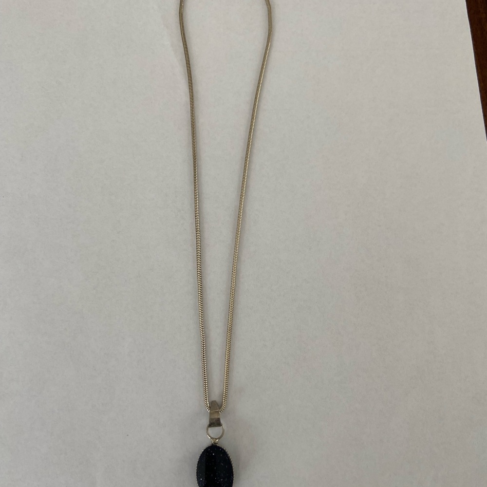 925 silver necklaces with gemstone pendant.